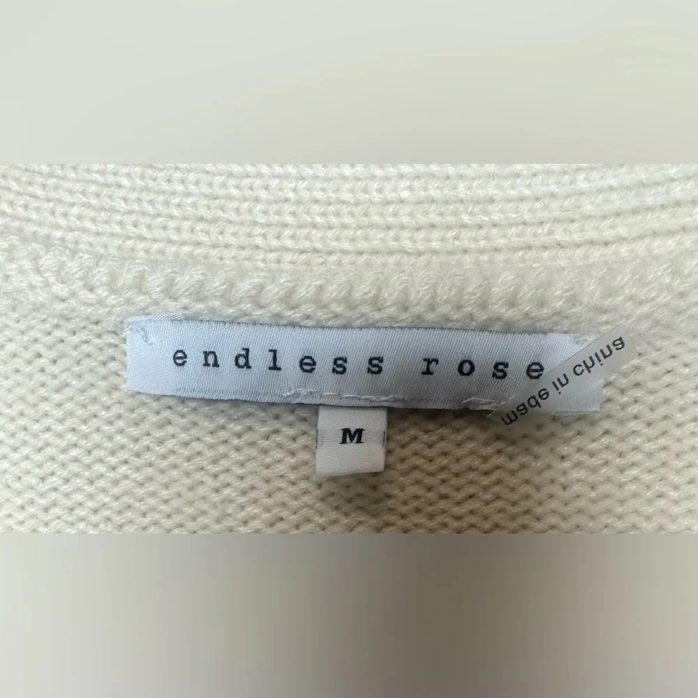 Endless Rose Cream Cardigan with Gold Buttons - Picture 14 of 14